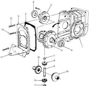 Transmission Differential Diagram and Parts List for 1872 2072-756300-799999-147730100-148720100-148730100-149720100-149730100 Cub Cadet Lawn Tractor